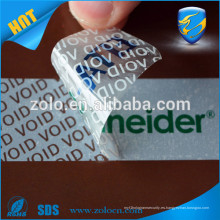Etiqueta de garantía de impresión personalizada vacío si alterado para auto-adhesivo del teléfono móvil Destructible Labels